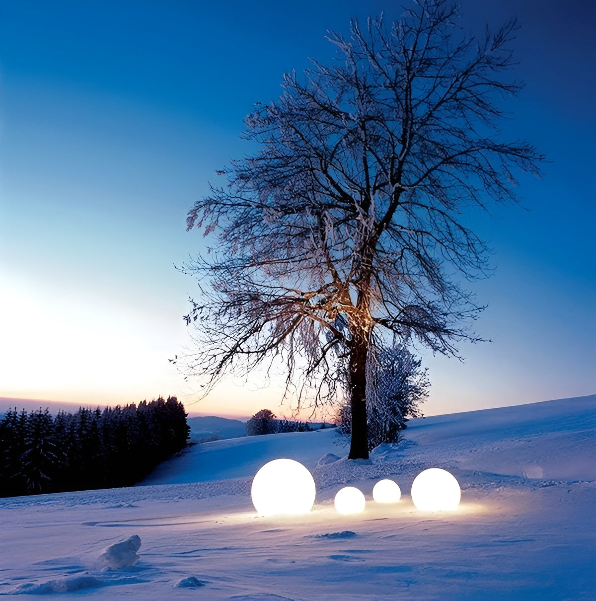 GlowBall Light - Wasserdichte, Farbwechselnde LED Gartenball-Lampe Elegare