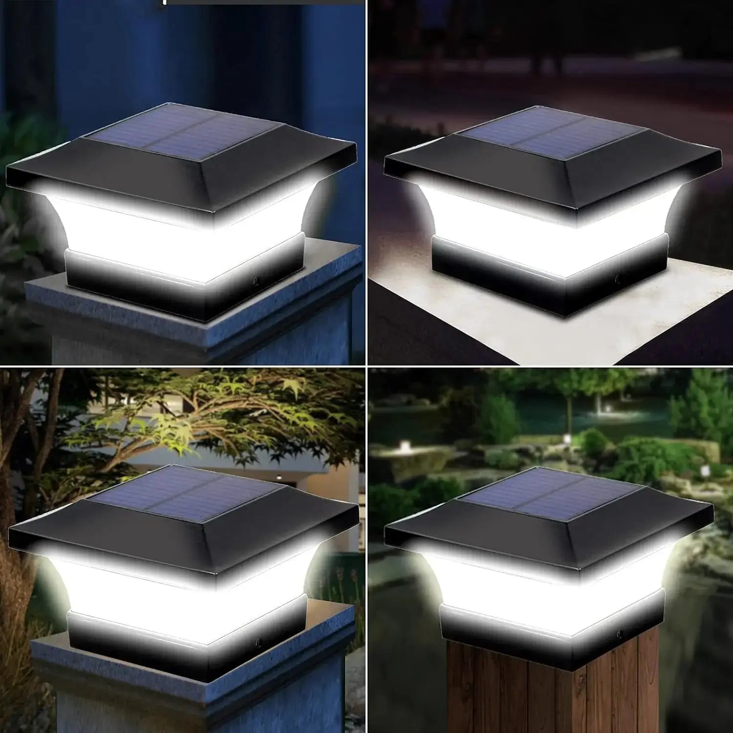 GlowGate Lampe - Solarbetriebene Gartentorlampe Dekor Elegare