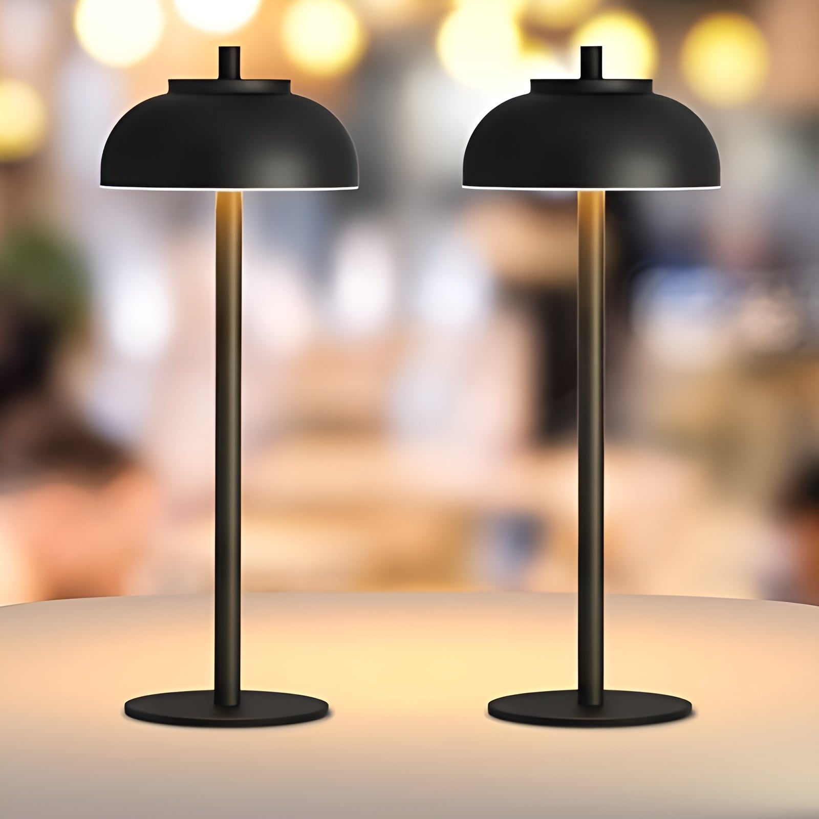 GlowMate Lampe - Wiederaufladbare Moderne Kabellose Tragbare Tischlampe Elegare