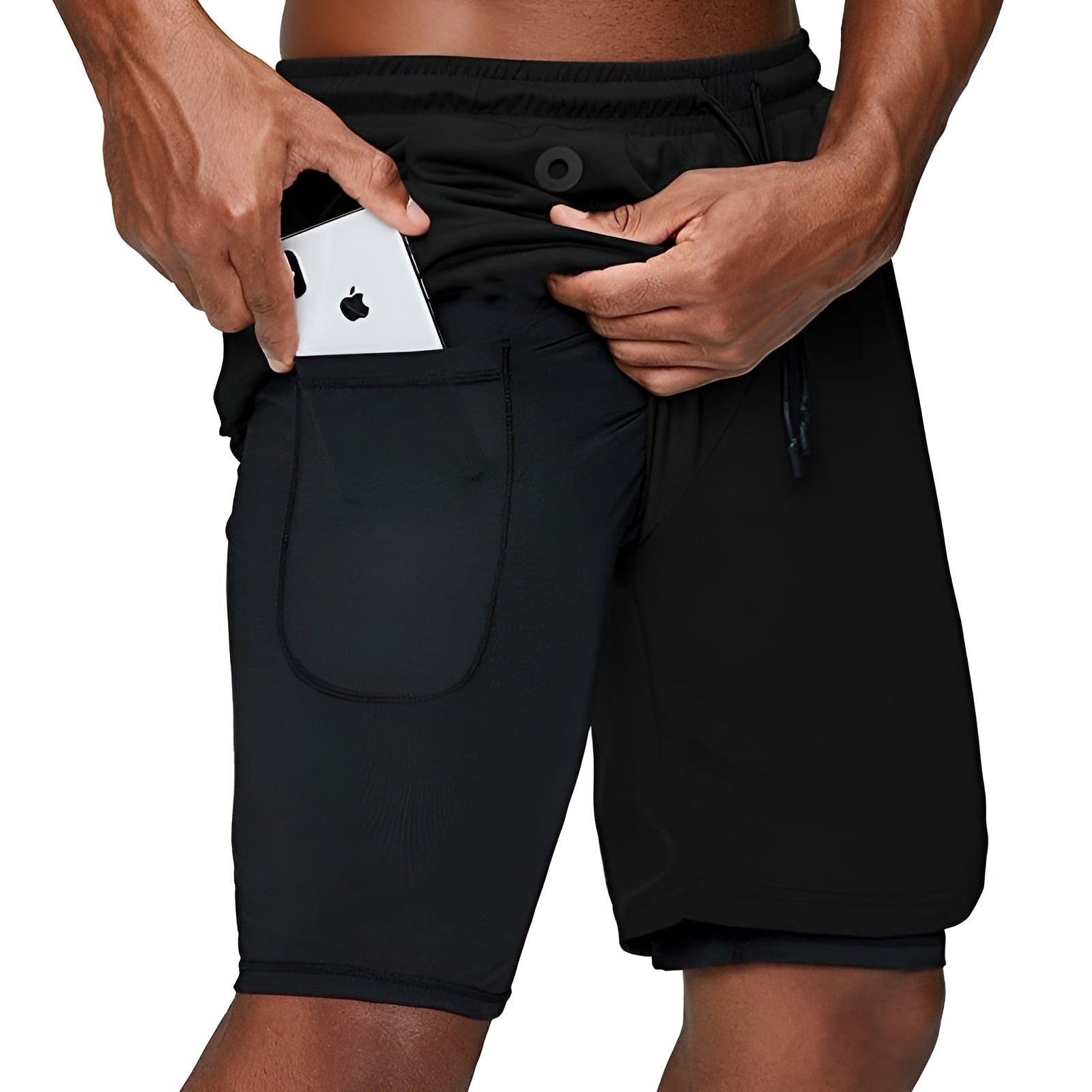 Markus Shorts - Doppelschichtige Fitness-Shorts für Männer Elegare