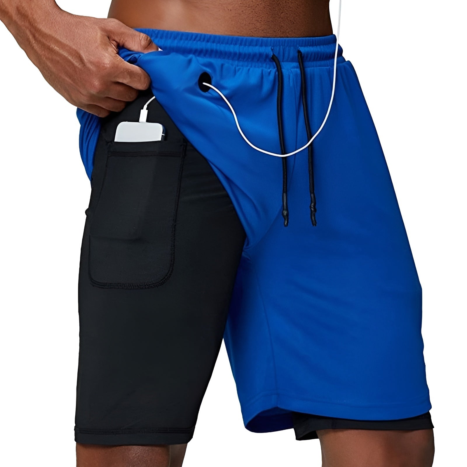 Markus Shorts - Doppelschichtige Fitness-Shorts für Männer Elegare