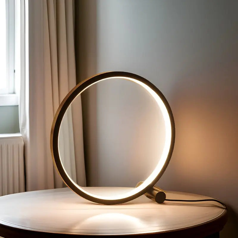 Halo Glo Lamp - LED Minimalistische Dimbare Ronde Tafellamp - Velari - VLP009