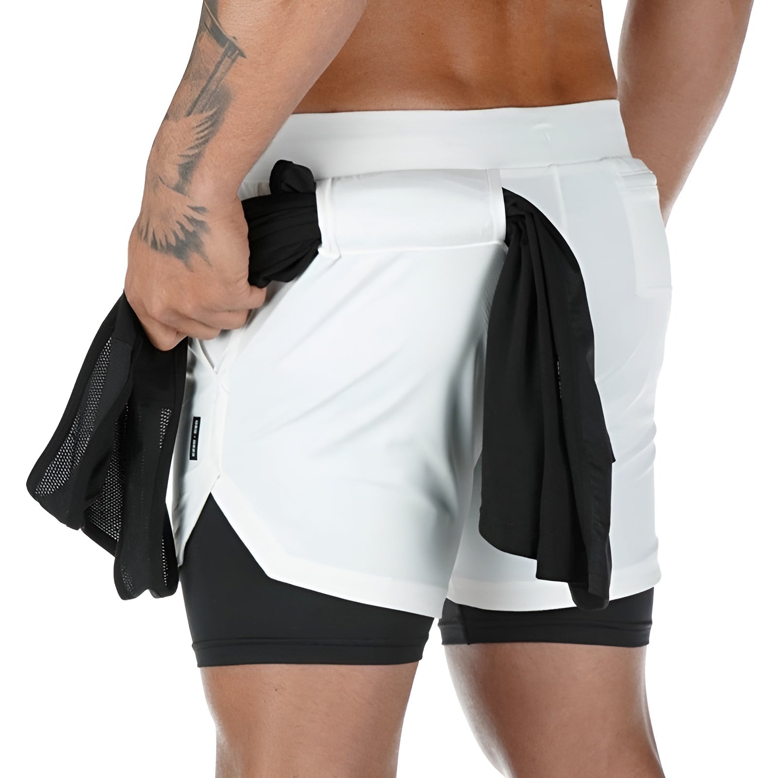 Markus Shorts - Doppelschichtige Fitness-Shorts für Männer Elegare