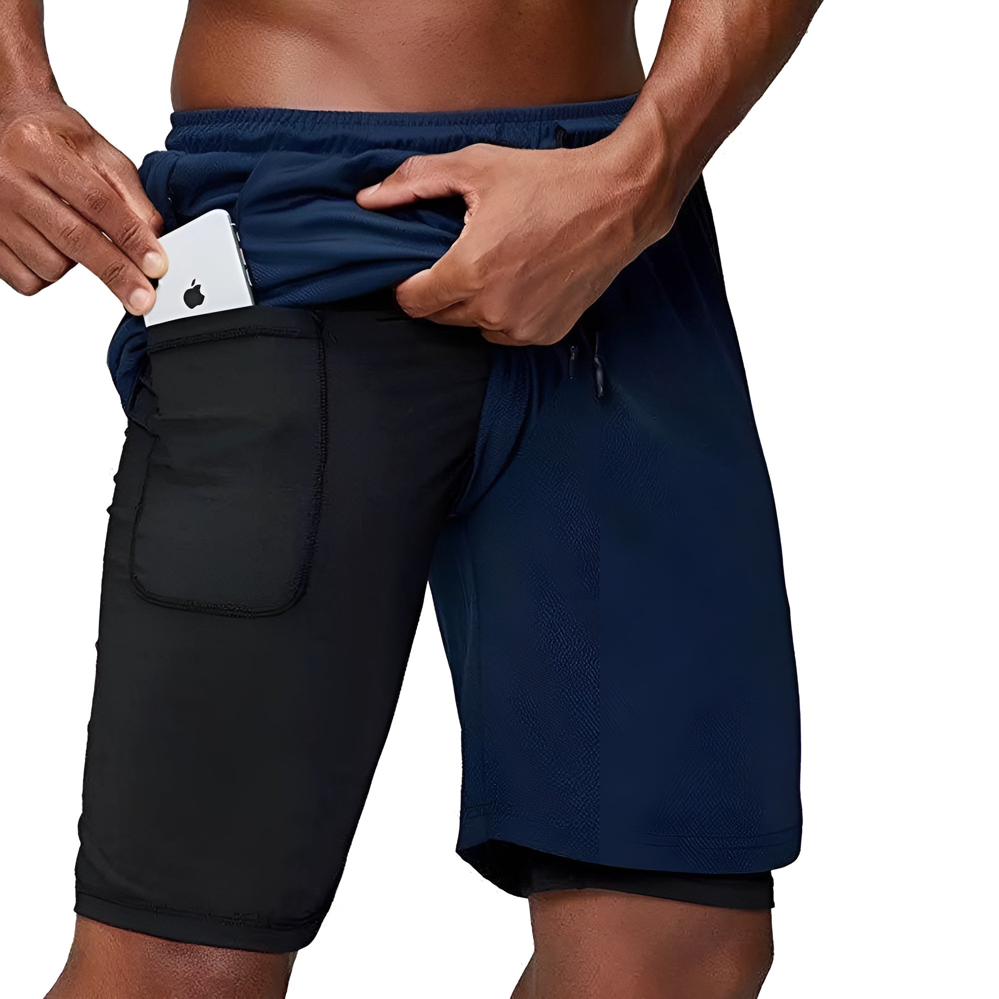 Markus Shorts - Doppelschichtige Fitness-Shorts für Männer Elegare