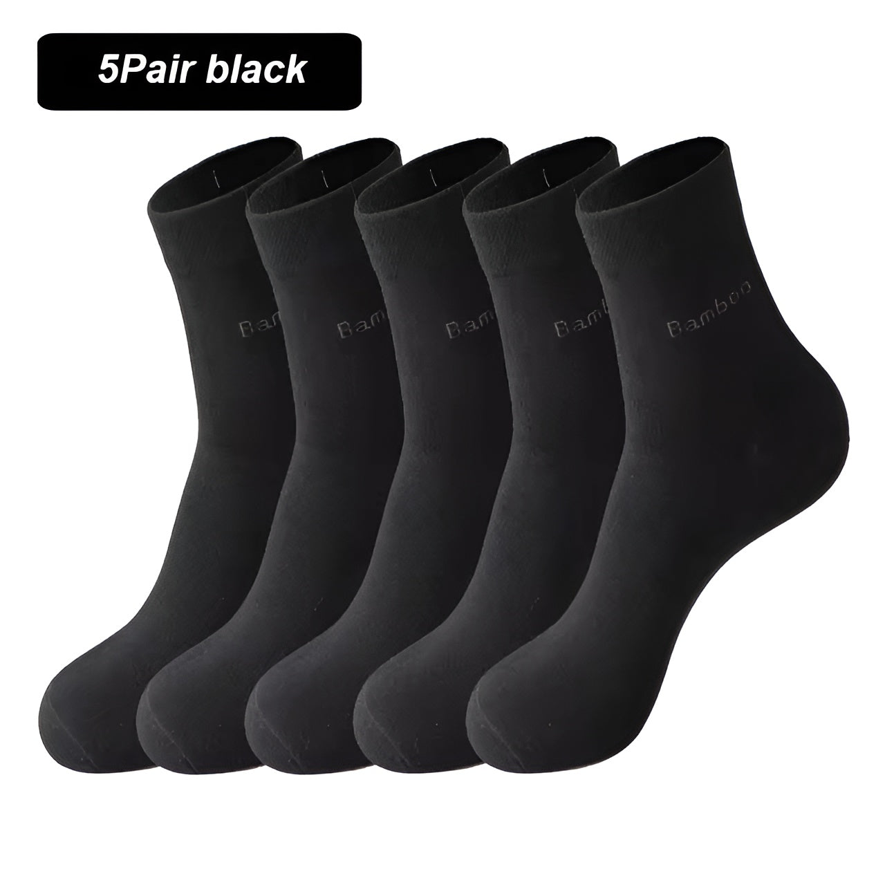 Heinrich Socken - Lässige atmungsaktive 5 Paar Premium Bambusfaser Socken Elegare