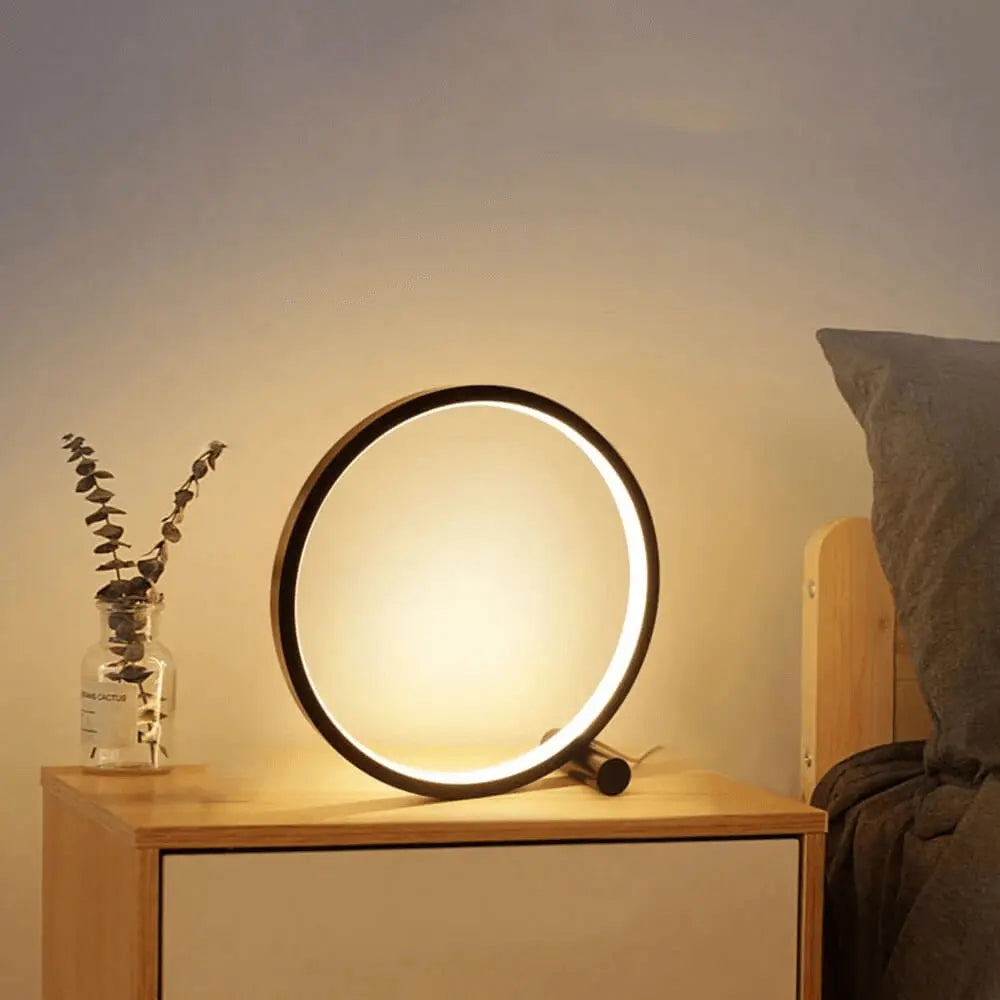 Halo Glo Lamp - LED Minimalistische Dimbare Ronde Tafellamp - Velari - VLP009