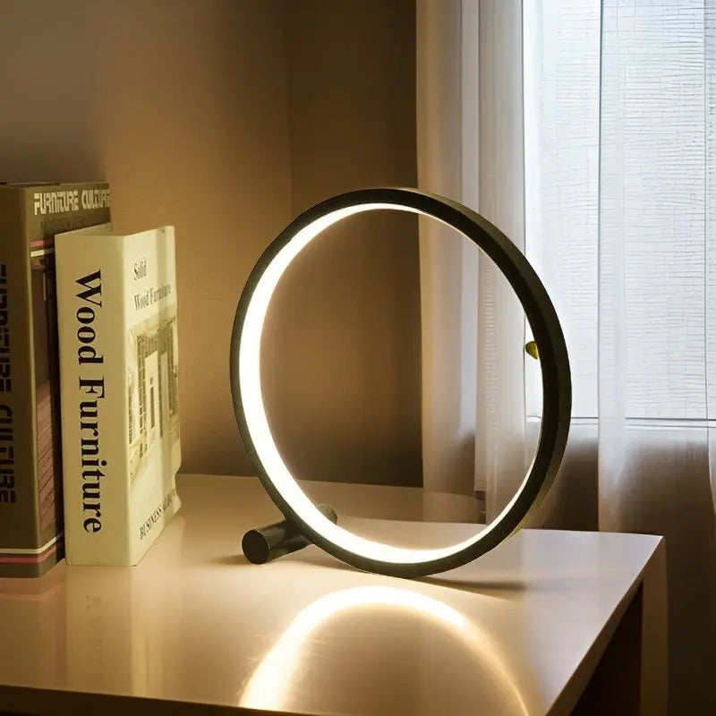 Halo Glo Lamp - LED Minimalistische Dimbare Ronde Tafellamp - Velari - VLP009