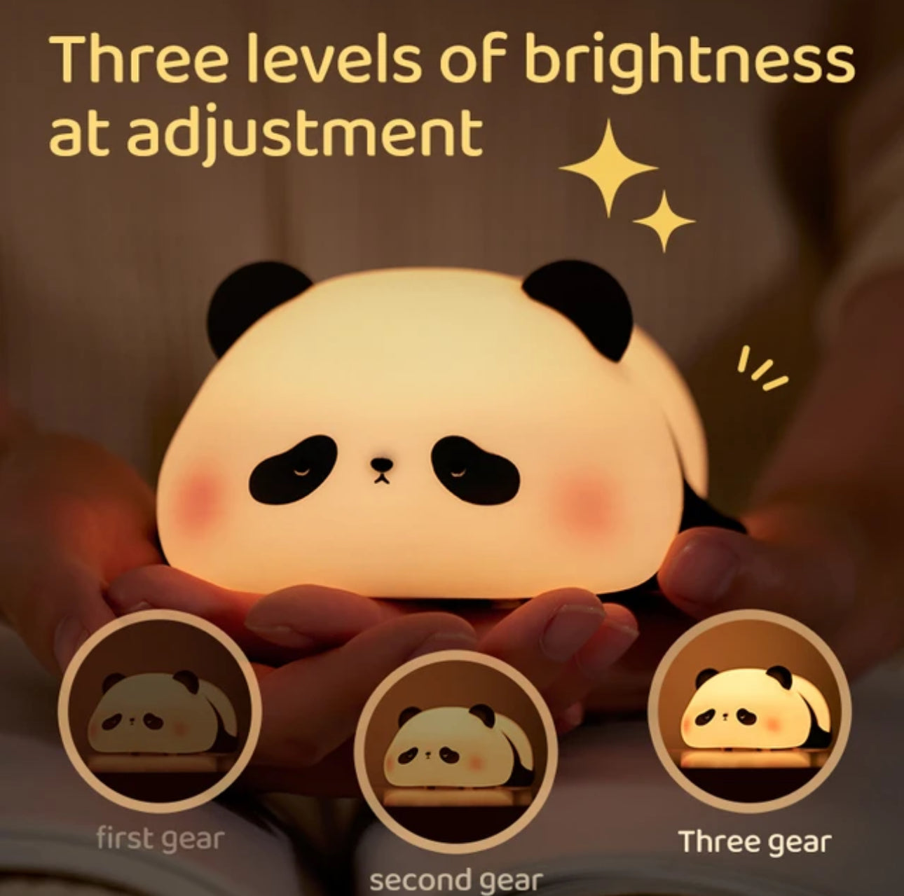 CuddlePanda Light - Panda Süße Silikon LED Nachtlicht Elegare