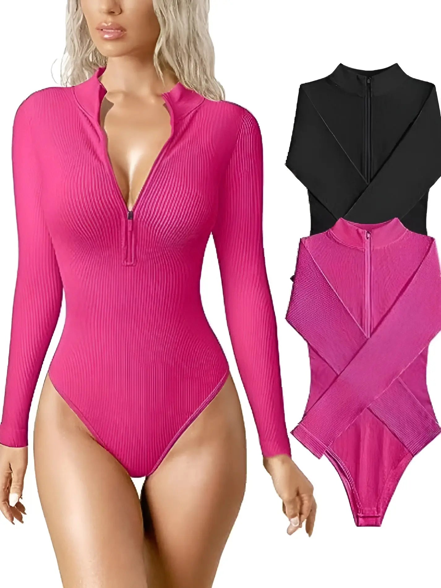 Lina Bodysuit - Elegante Body met Lange Mouwen Voor Dames - Velari - VLP137