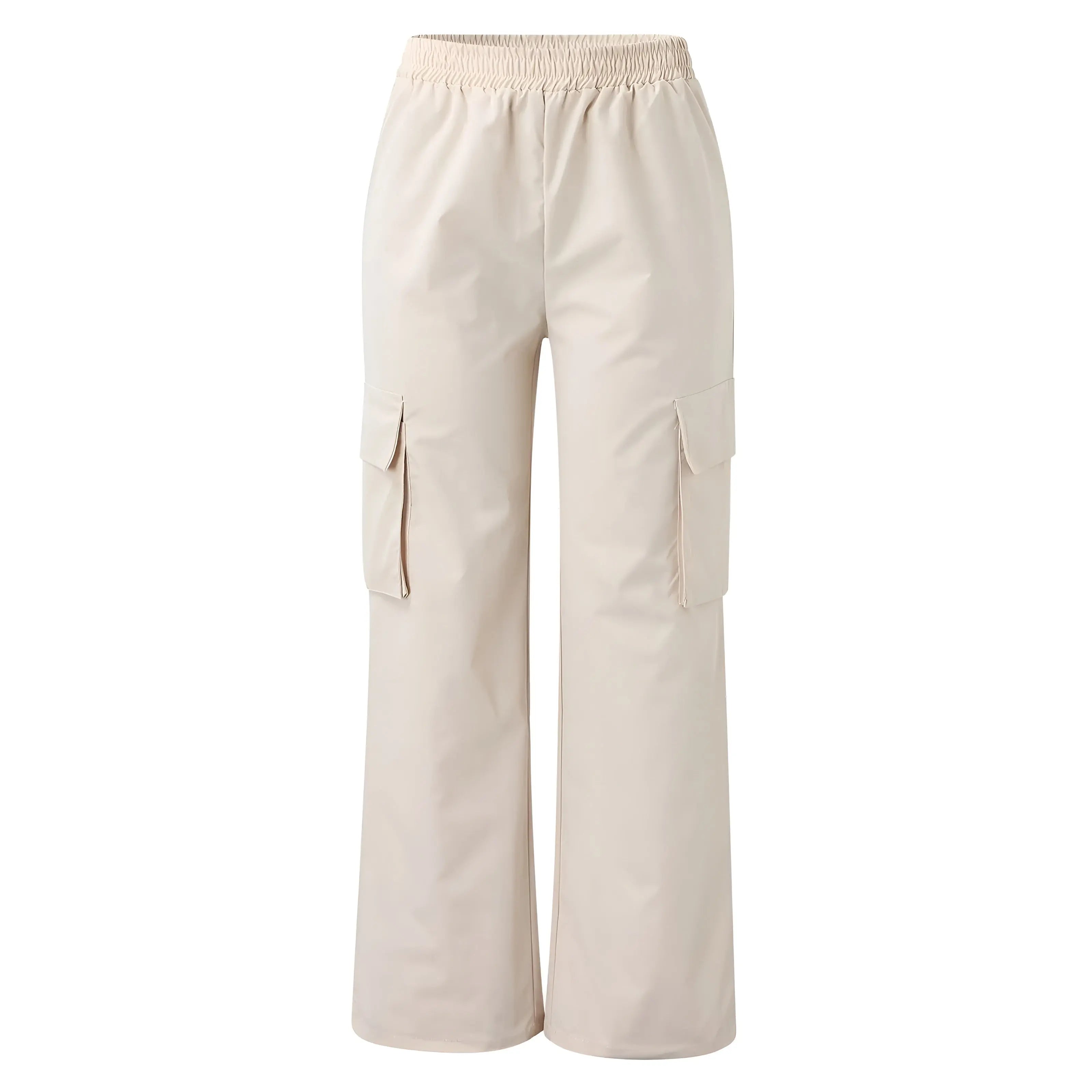 Helga Pants - Cargo Broek met Hoge Taille en Wijde Pijpen voor Dames - Velari - VLP082