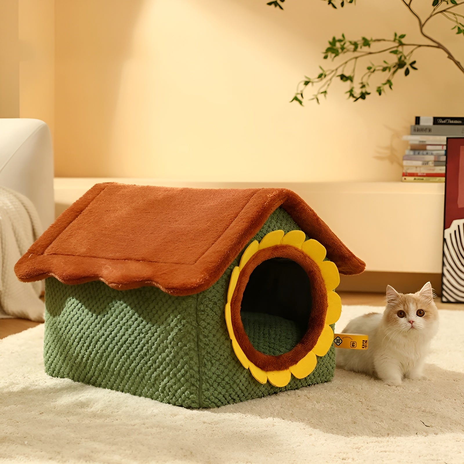 CozyPet Zelt - Indoor Katzen Schlafbett Zelt Elegare