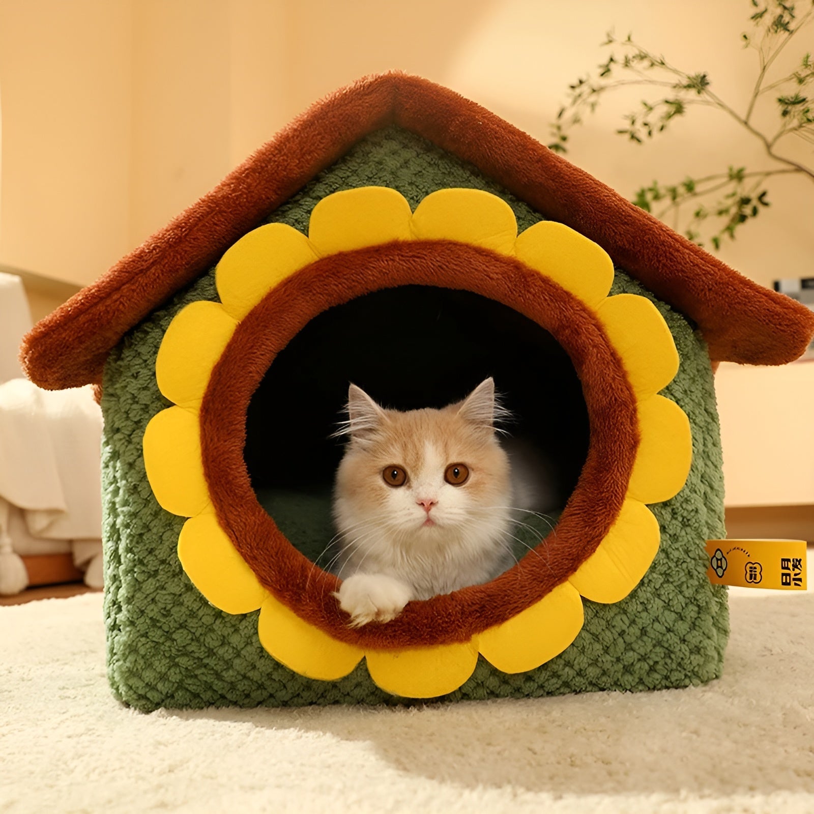 CozyPet Zelt - Indoor Katzen Schlafbett Zelt Elegare