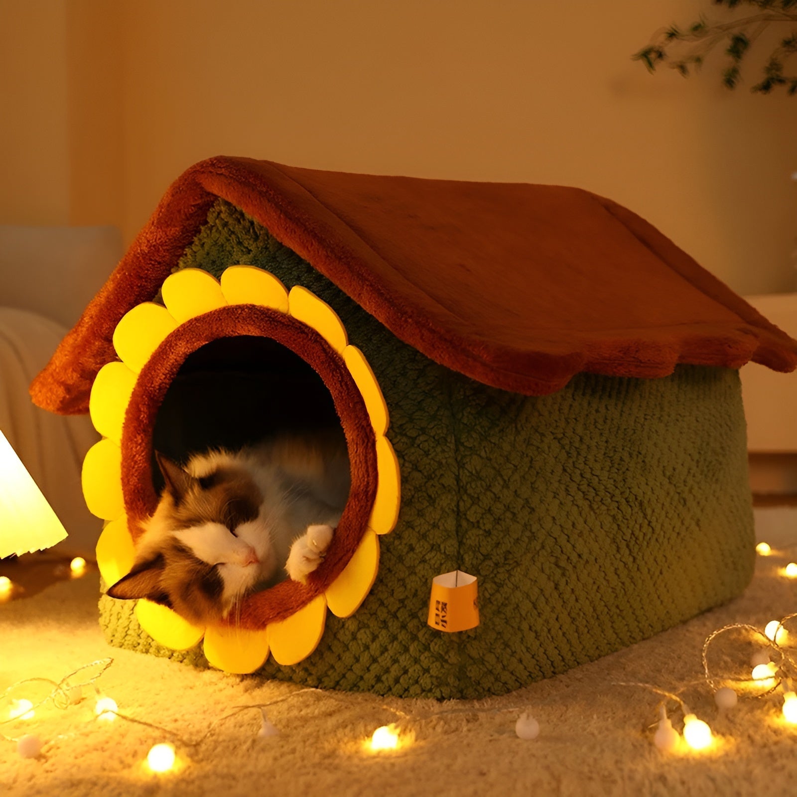 CozyPet Zelt - Indoor Katzen Schlafbett Zelt Elegare