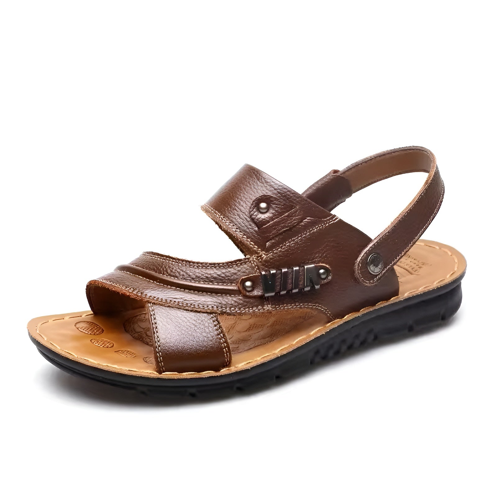 Lukas Sandals - Stilvolle Orthopädische Ledersandalen für Herren Elegare