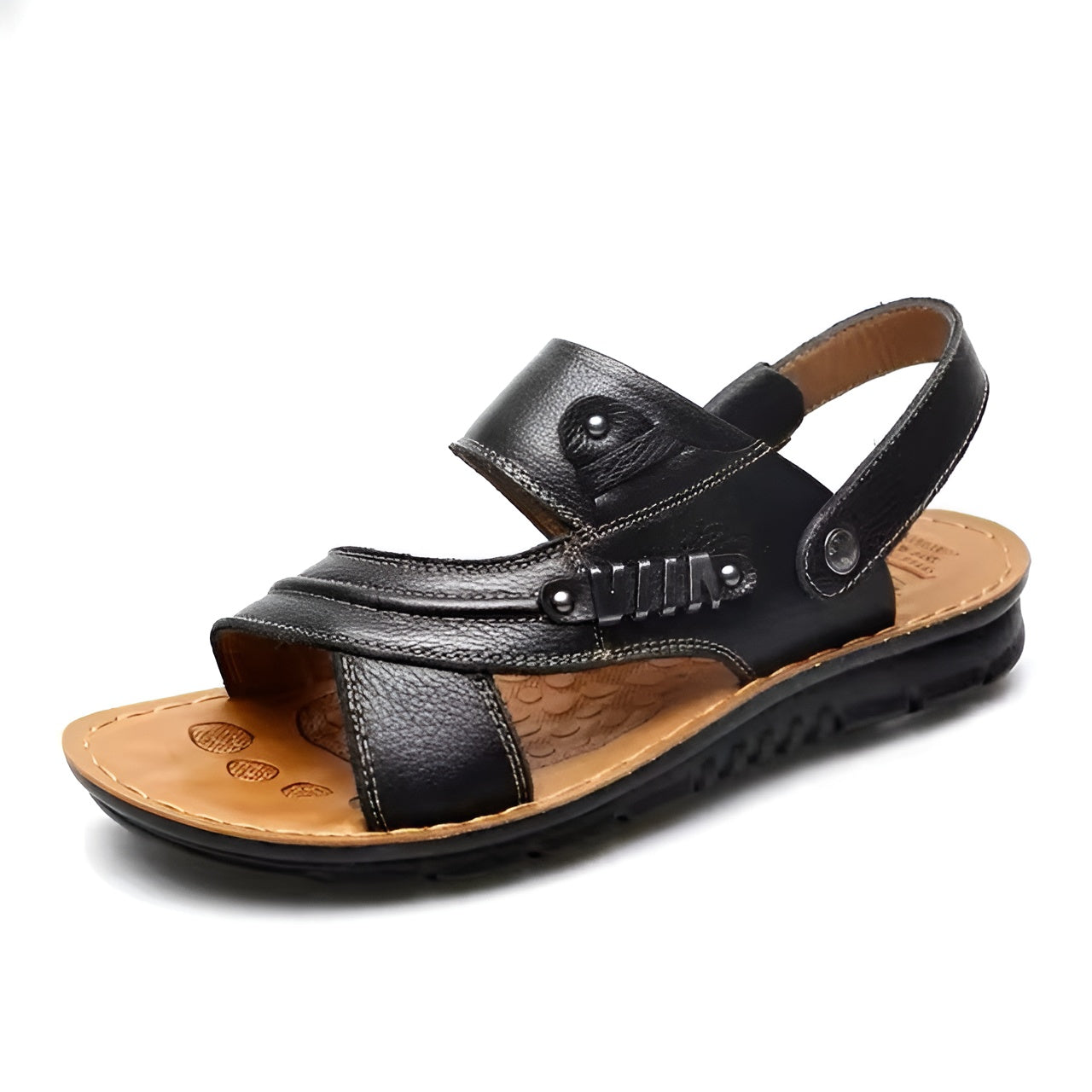 Lukas Sandals - Stilvolle Orthopädische Ledersandalen für Herren Elegare