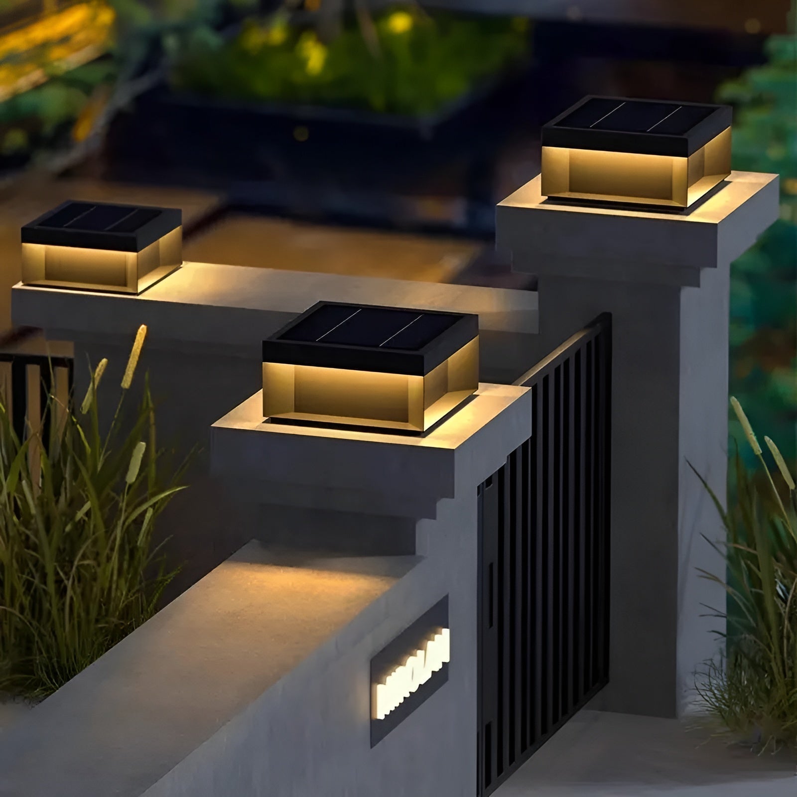 LumiGate Light - Wasserdichte Solar-Gartenlampe für Außen Elegare