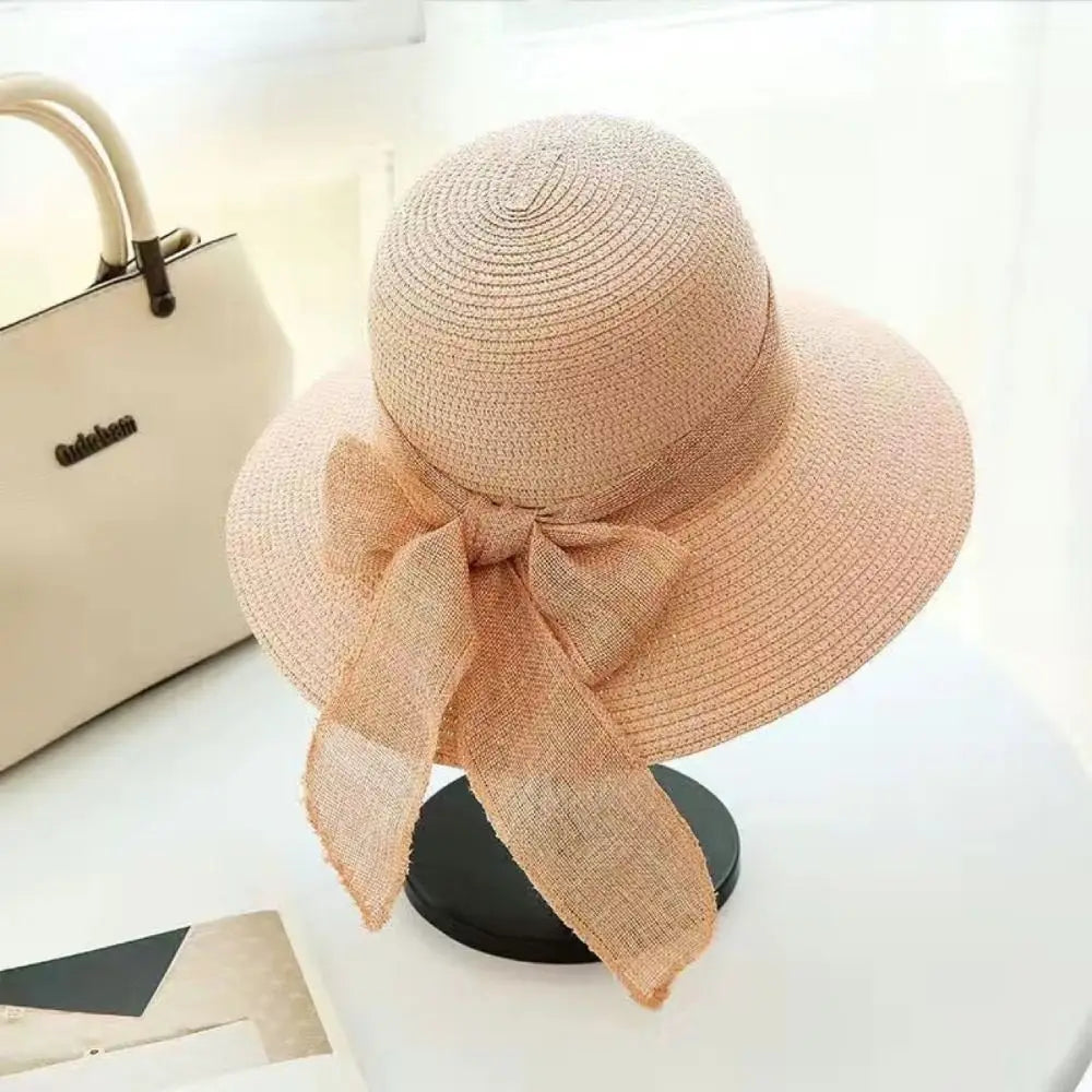 Alma SunHat - Women Fashionable Bow Beach Sun HatAlma SunHat - Women Fashionable Bow Beach Sun Hat Elegare