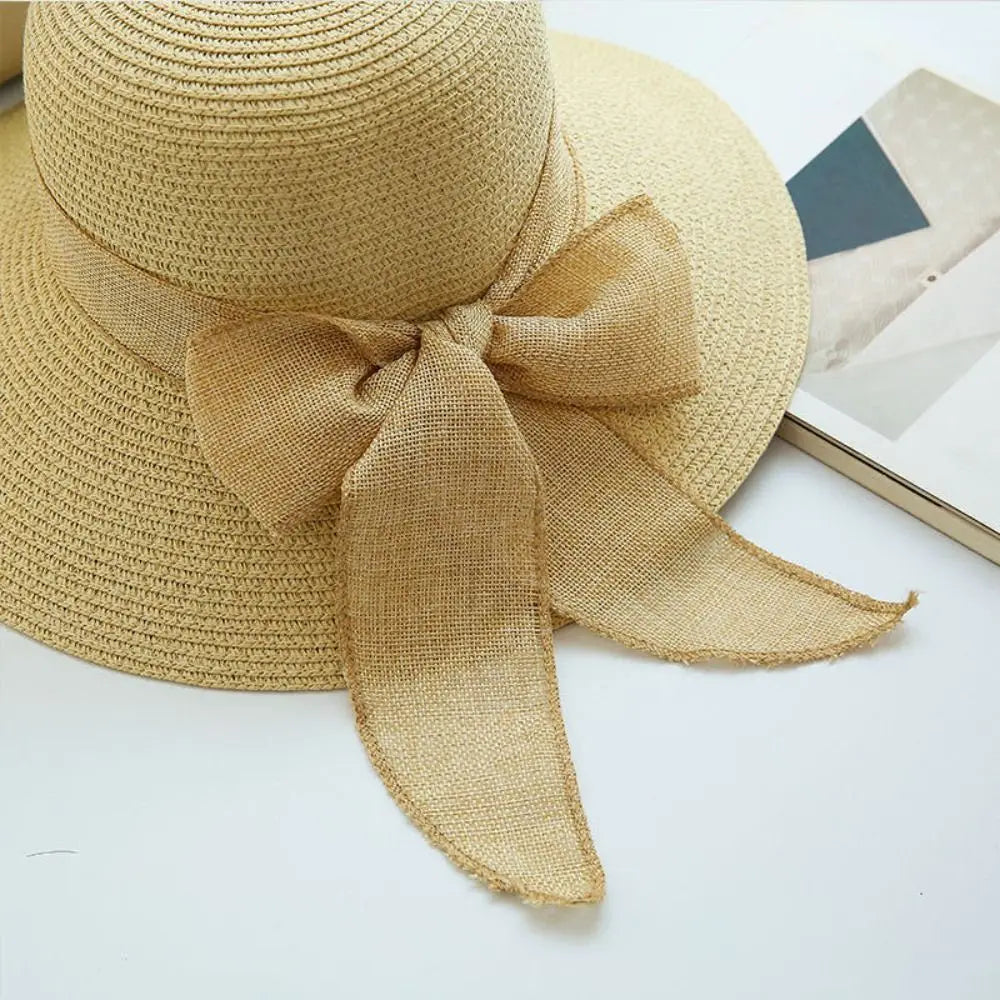 Alma SunHat - Women Fashionable Bow Beach Sun HatAlma SunHat - Women Fashionable Bow Beach Sun Hat Elegare