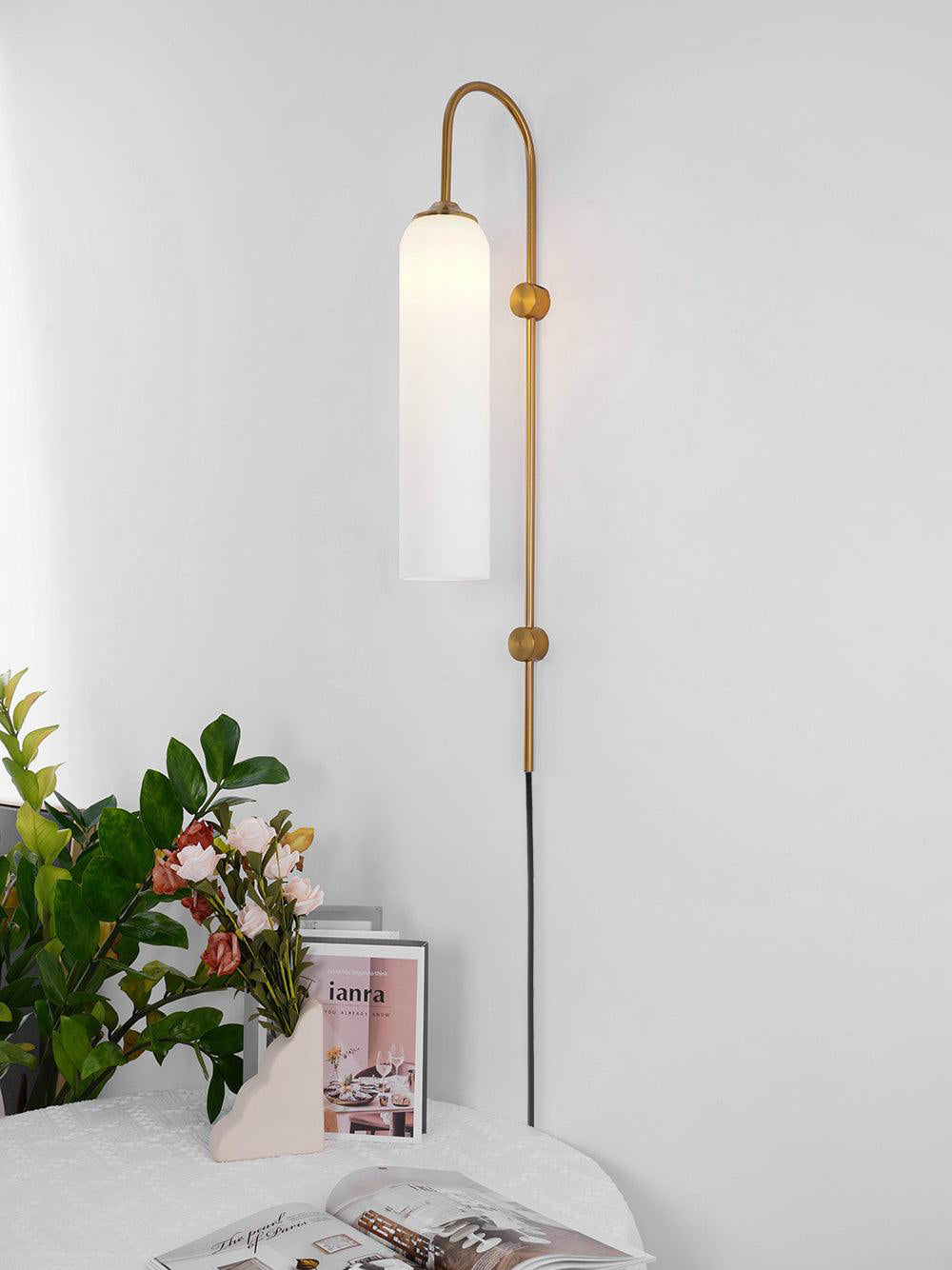 GlowLuxe Light - Moderne nordische Glas-Innenwandlampe Elegare