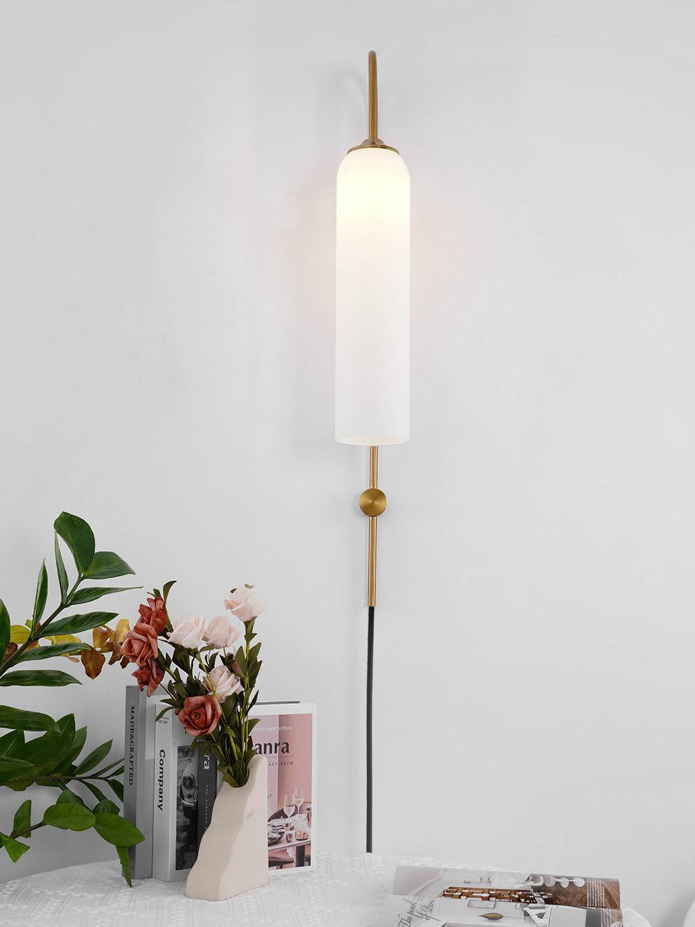 GlowLuxe Light - Moderne nordische Glas-Innenwandlampe Elegare