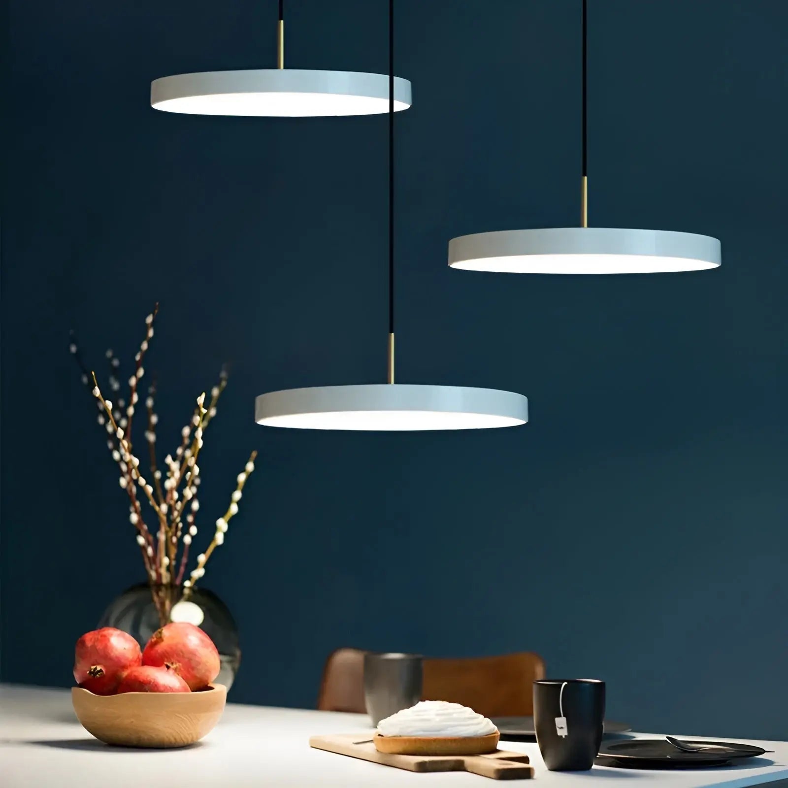 ModernDisc Light - Moderne Skandinavische LED Pendelleuchte Elegare