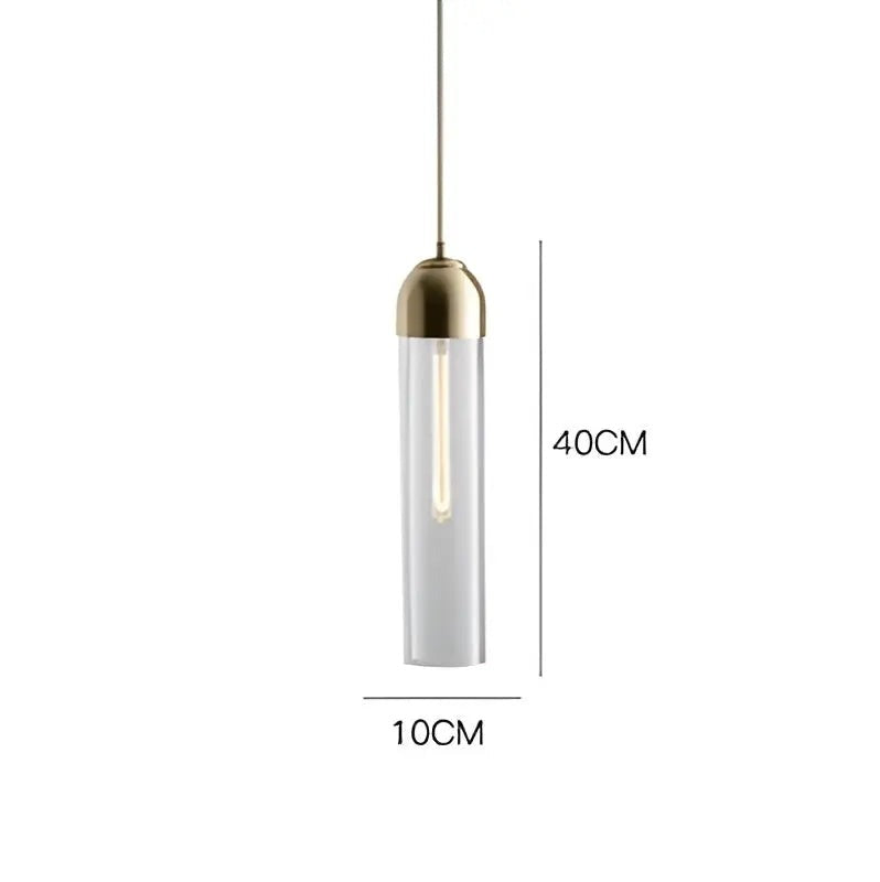 ModernShine Lights - Nordische Moderne Glas-Hängelampe LED Elegare