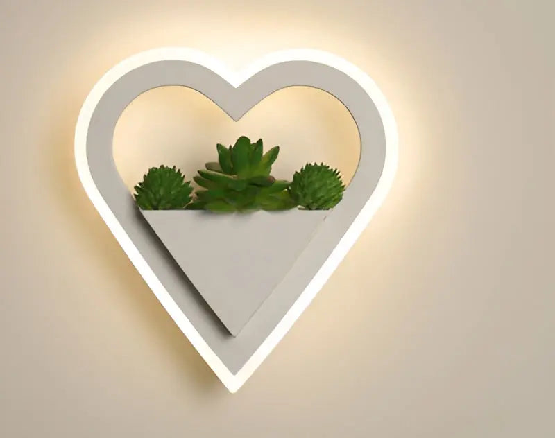 EcoChic Glow - Minimalistische Wandlamp met Scandinavische Kunstplanten voor een Stijlvolle Gloed - Velari - VLP073