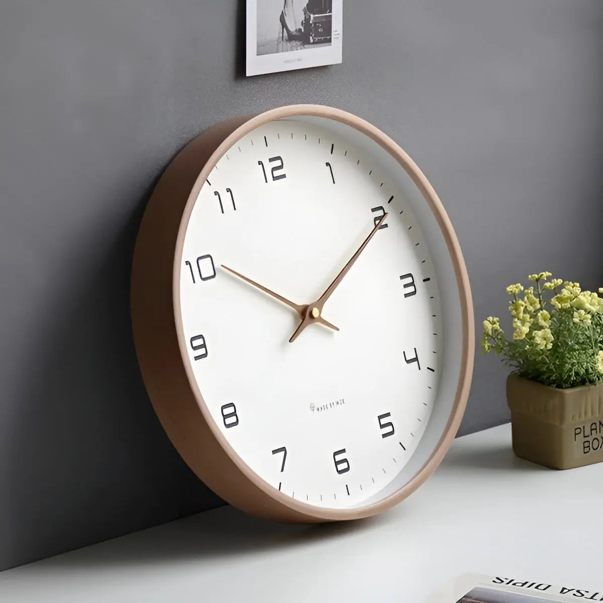 NordicWood Clock - Minimalist European Style Nordic Modern Wall Clock Elegare