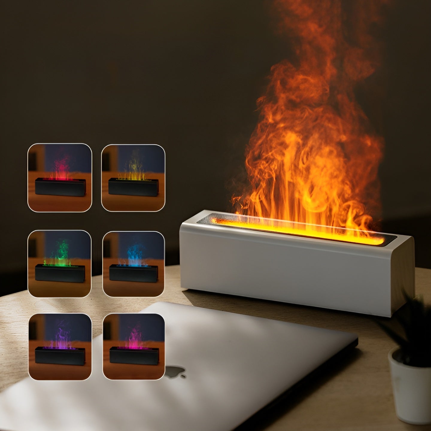 FireMist Diffuser - USB Plug-in Flammen Duft Diffuser Elegare