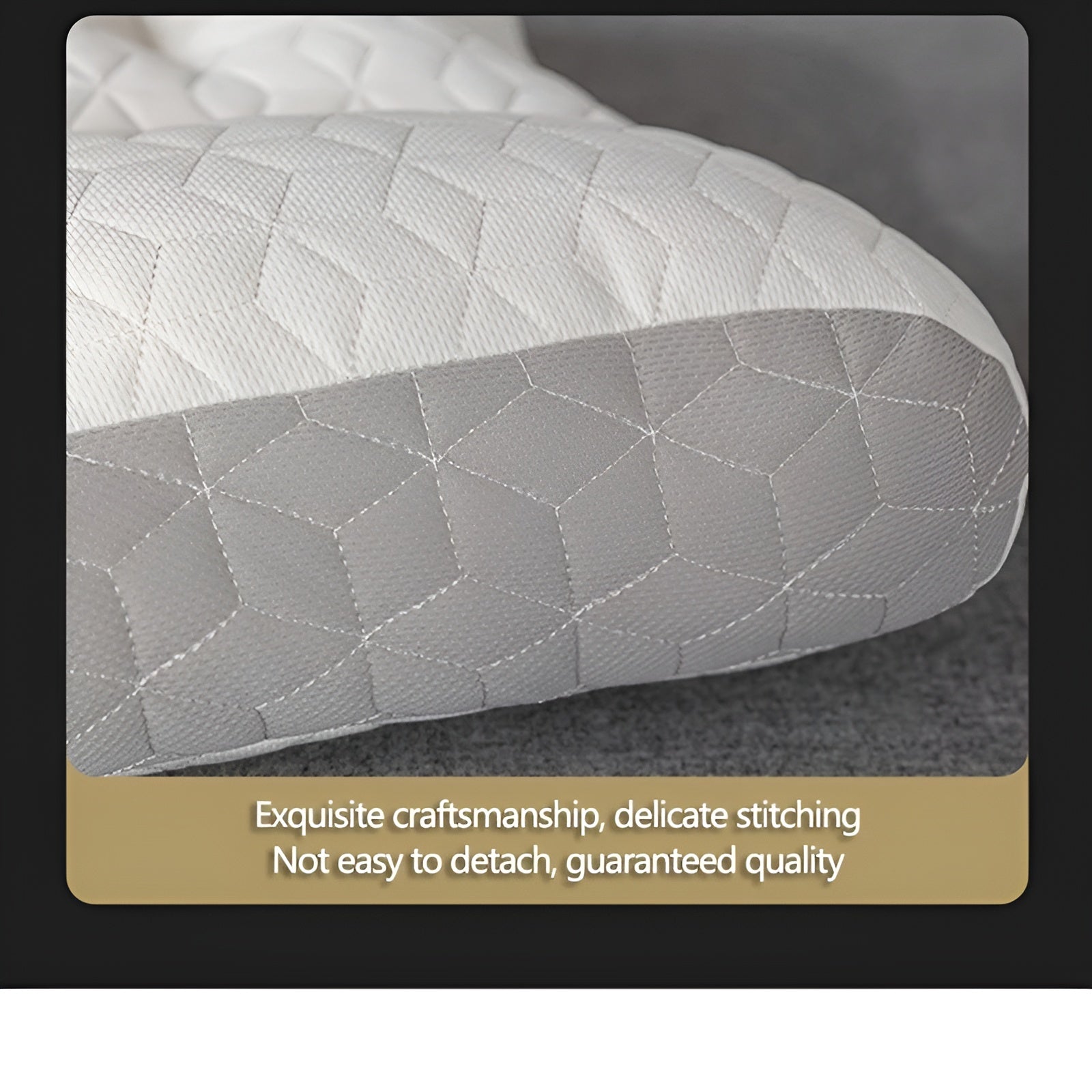 OrthoComfort Pillow - Orthopädisches Latex-Faser-Schlafkissen Elegare