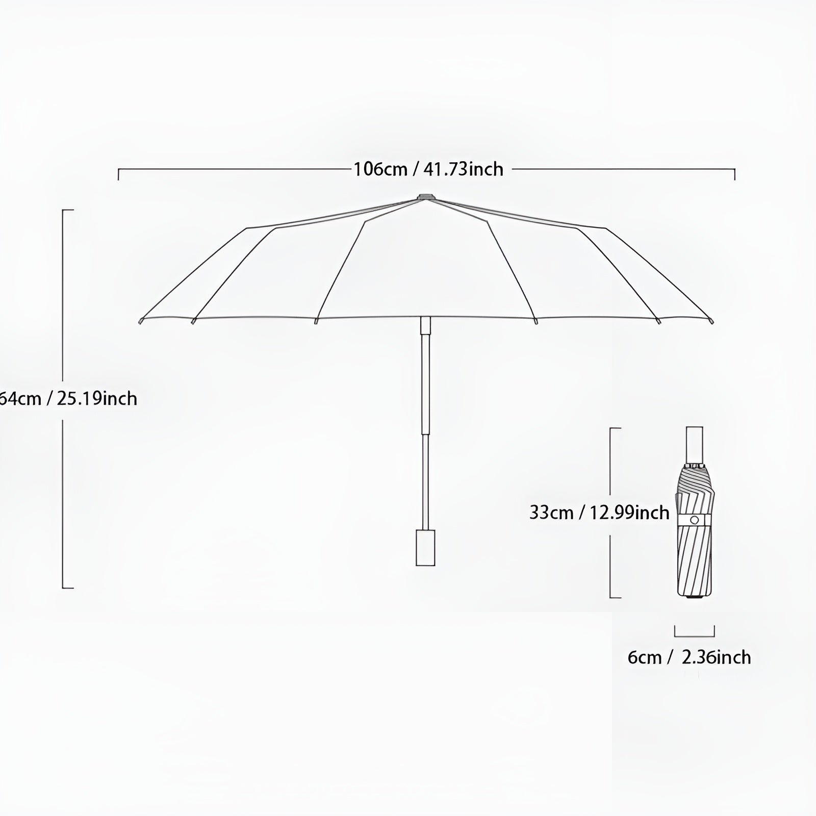 StormGuard Regenschirm - Robuster UV-Schutz Faltbarer Regenschirm Elegare