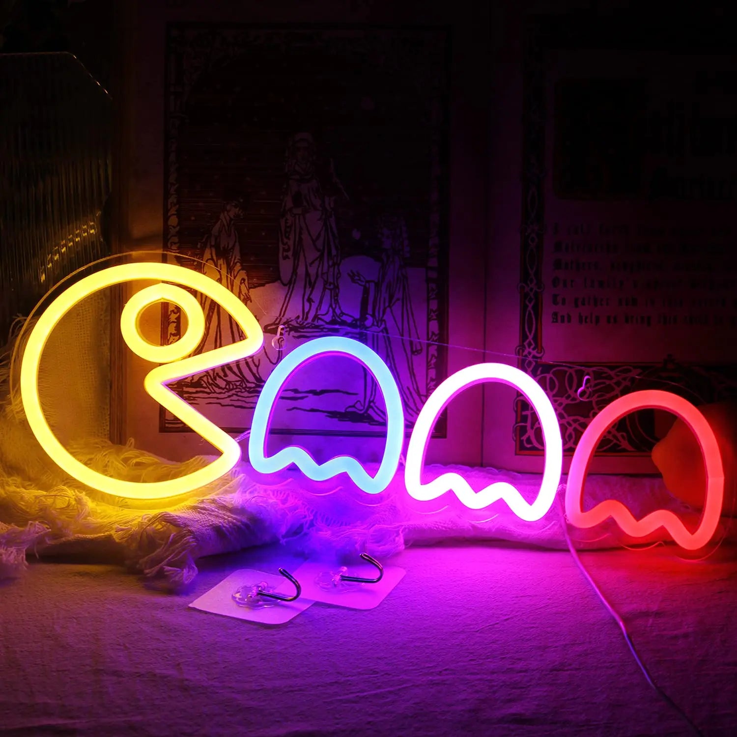 GhostBlaze Light - Ongedwongen Neon Spook LED Wandlamp