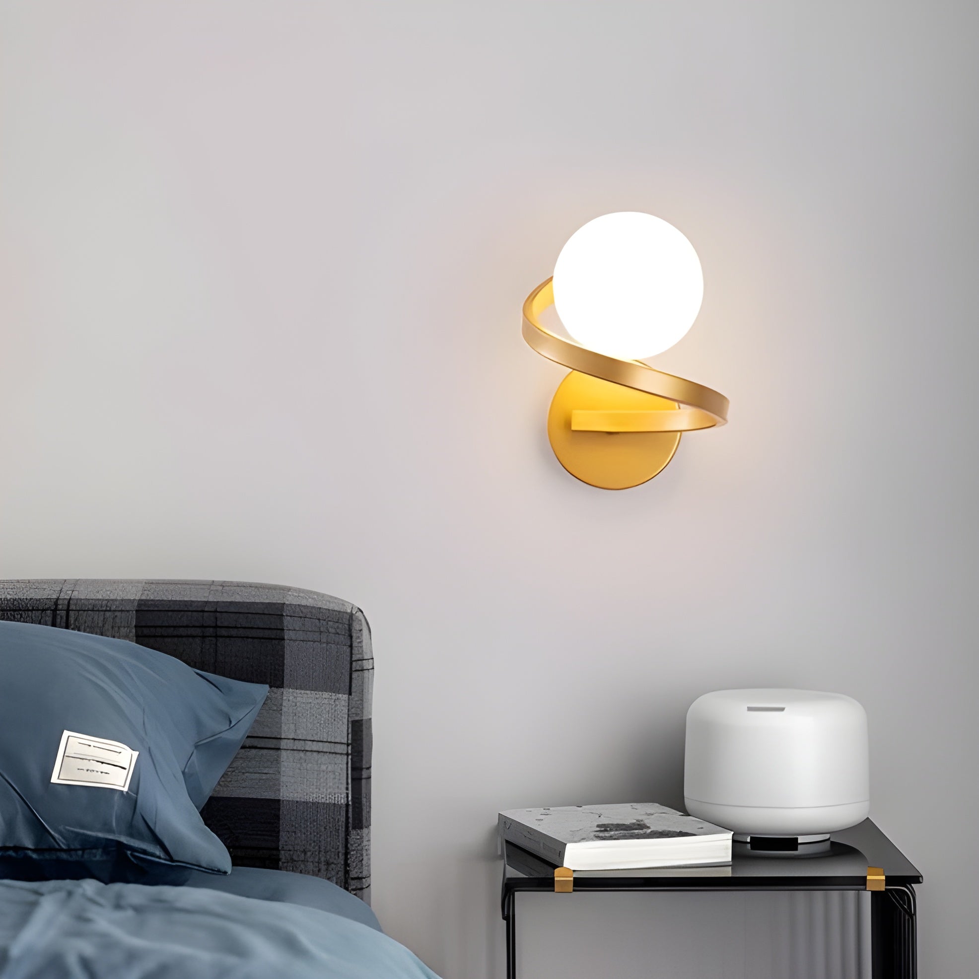 NordicLuxe Wandlamp – Moderne Spiraal LED Wandlamp voor Thuis