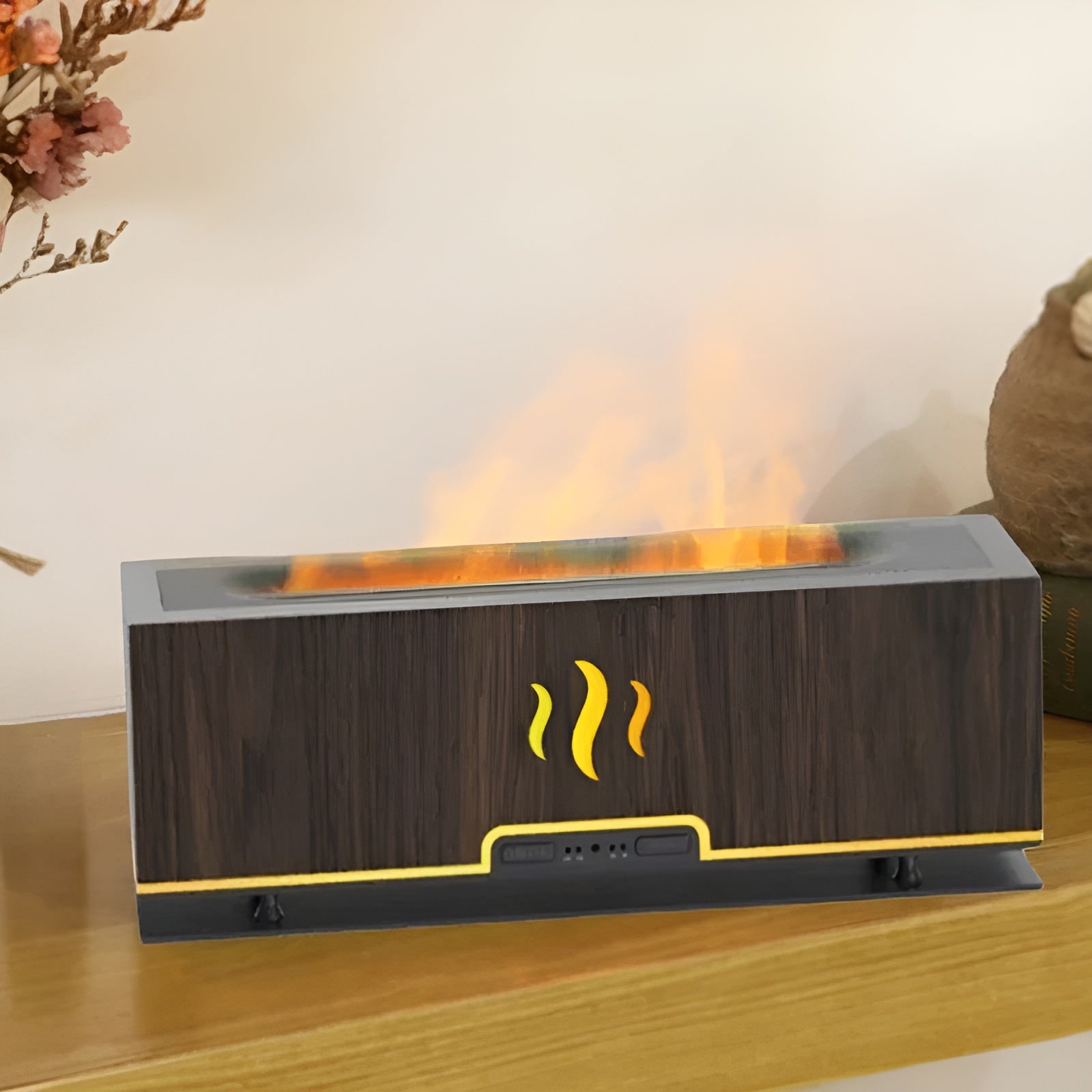 FlameAura Luftbefeuchter - Multifunktionaler 3-in-1 Tragbarer Aroma Luftbefeuchter Elegare