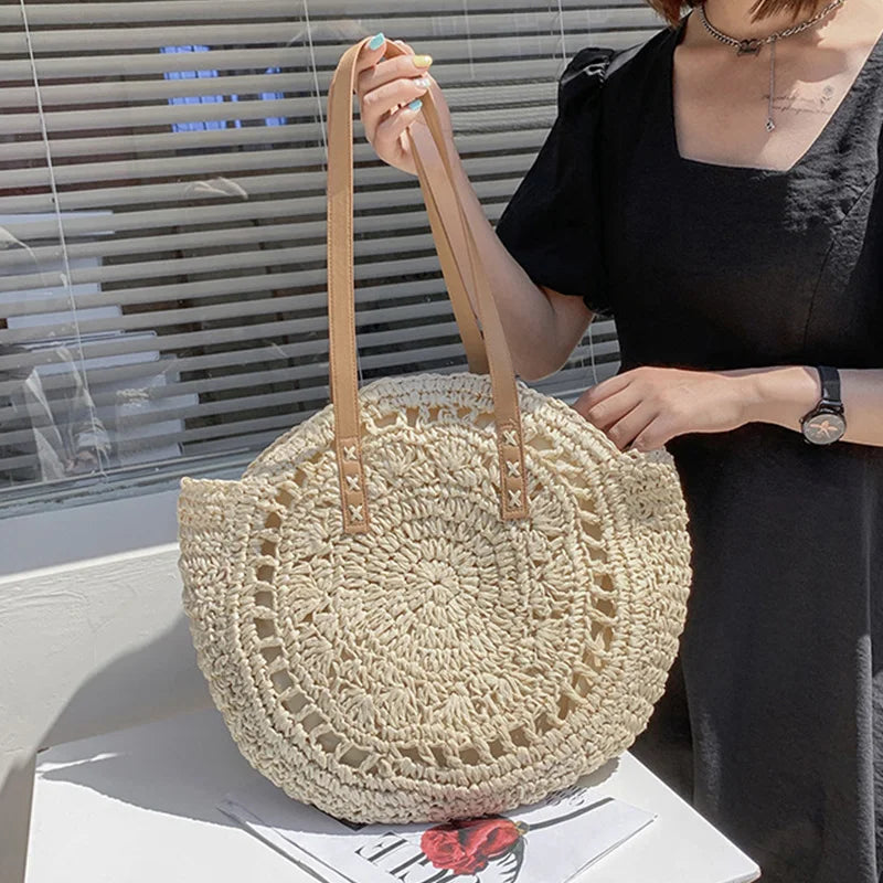 Andrea Bag - Handgewebte Strandtasche mit großem Fassungsvermögen Elegare