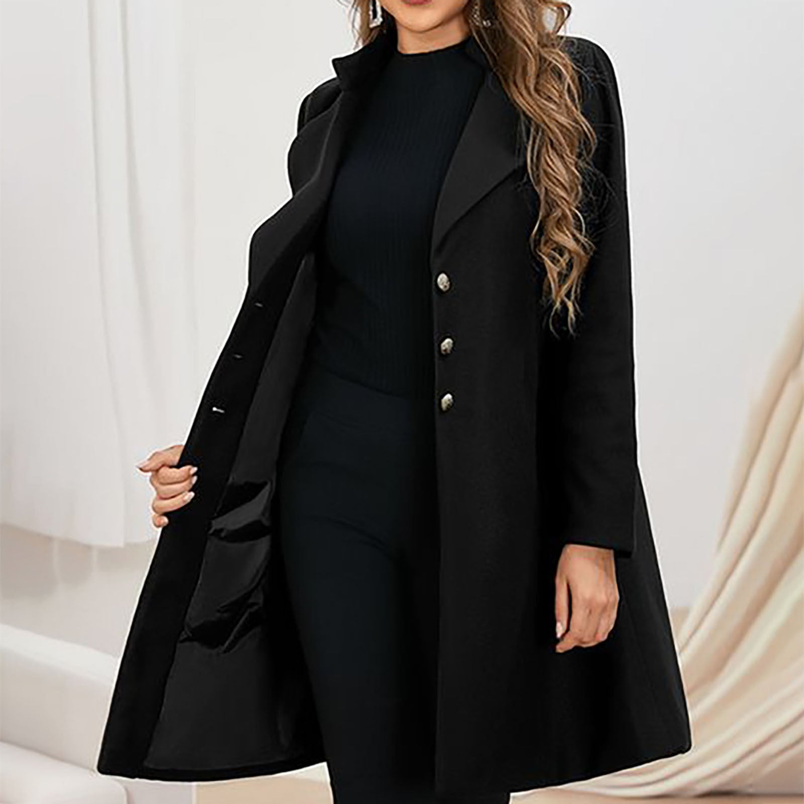 Janna Coat - Modieuze Dames Winterjas met Lange Mouwen