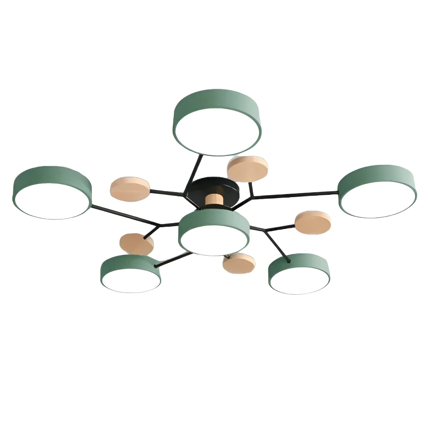 ScandiGlow Light - Nordic Modern Branched Disc LED Ceiling Light Elegare