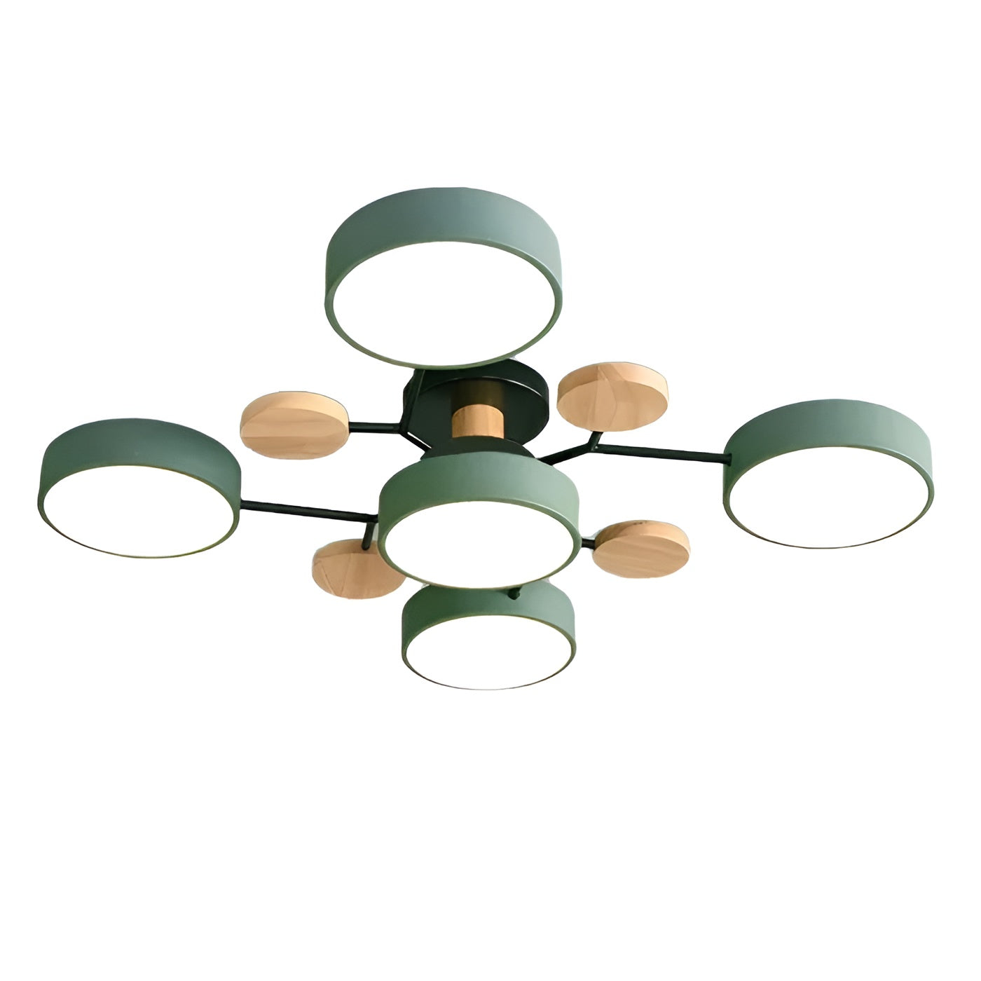 ScandiGlow Light - Nordic Modern Branched Disc LED Ceiling Light Elegare