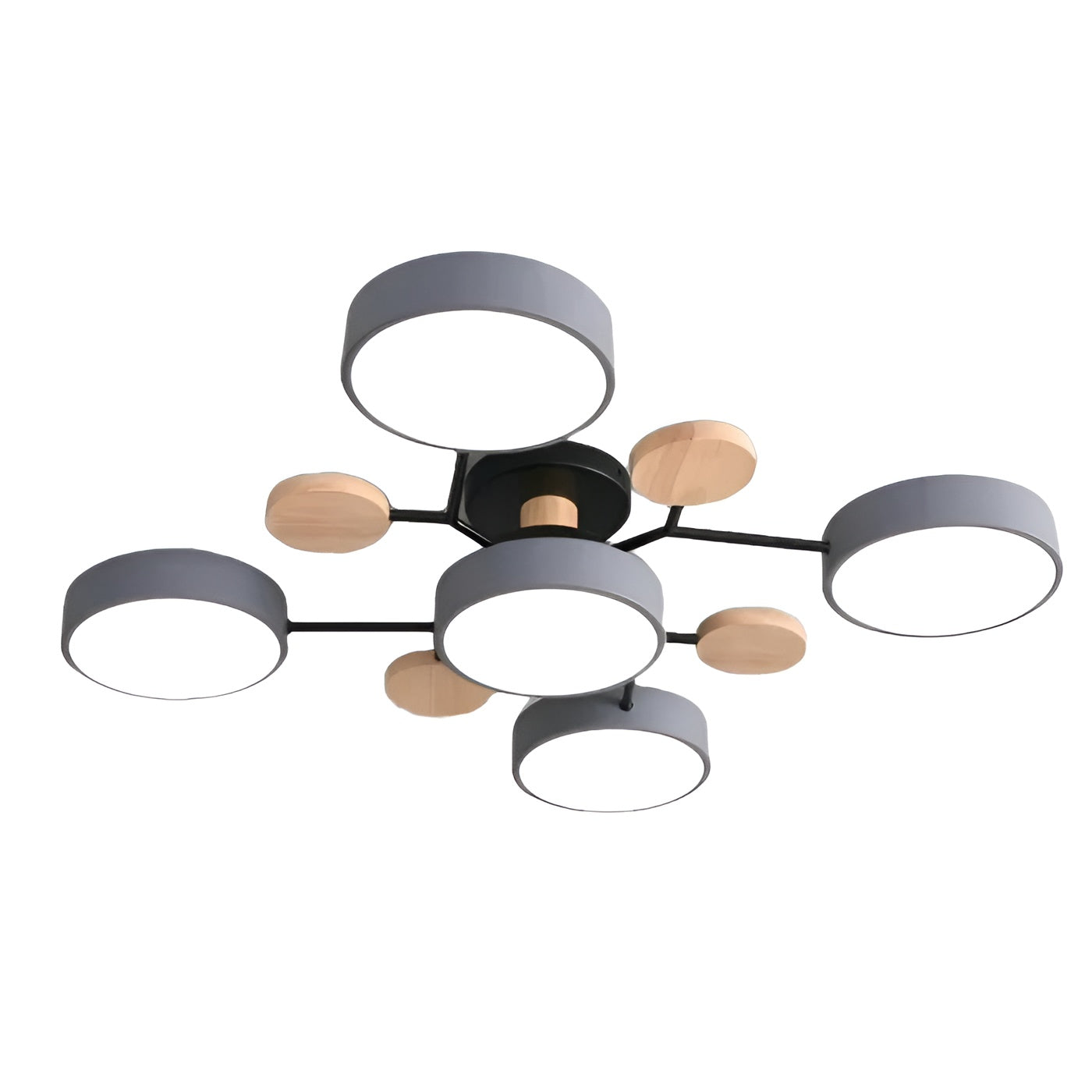 ScandiGlow Light - Nordic Modern Branched Disc LED Ceiling Light Elegare