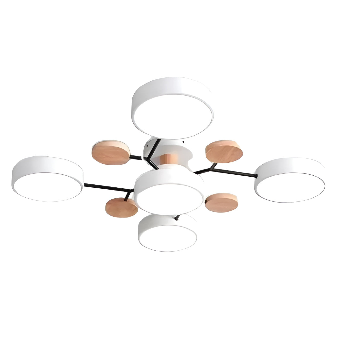 ScandiGlow Light - Nordic Modern Branched Disc LED Ceiling Light Elegare