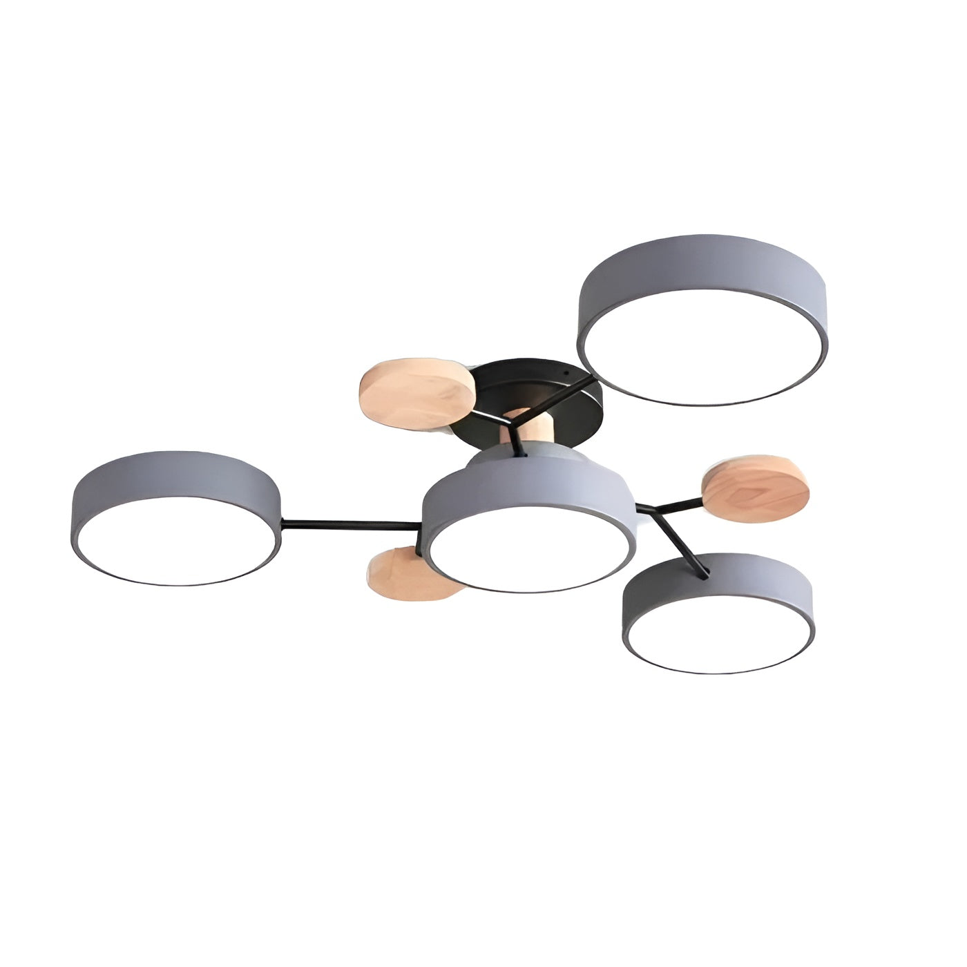 ScandiGlow Light - Nordic Modern Branched Disc LED Ceiling Light Elegare