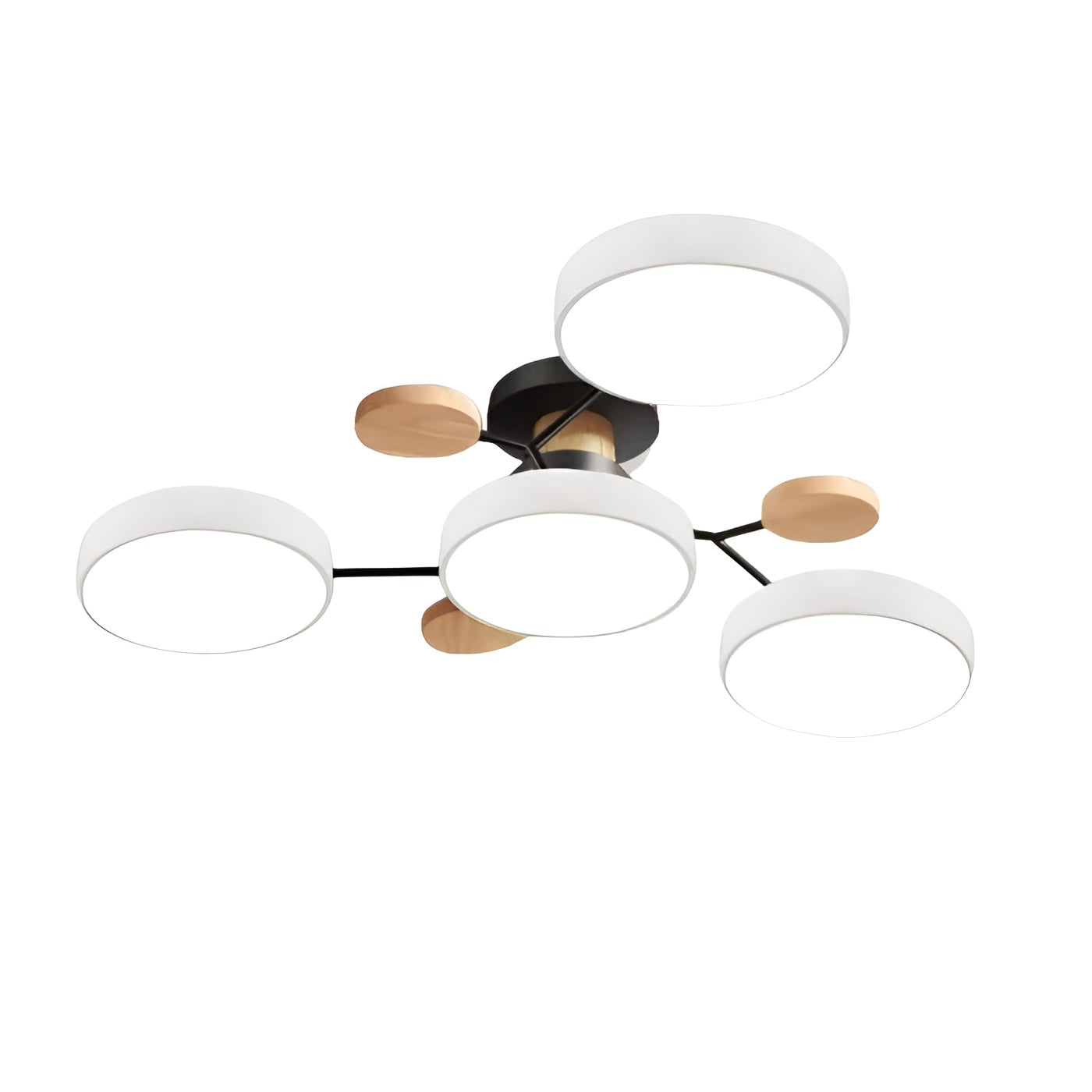 ScandiGlow Light - Nordic Modern Branched Disc LED Ceiling Light Elegare