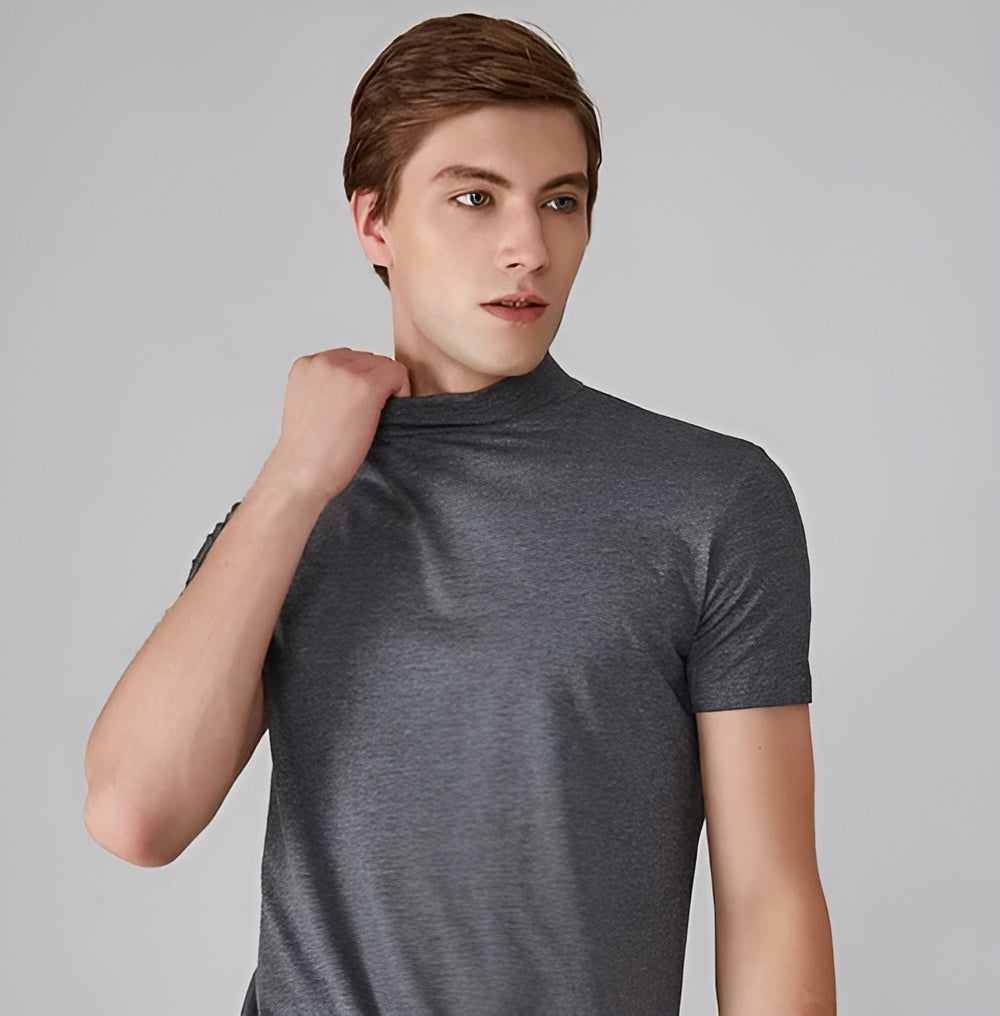 Jochen Shirt - Casual Turtleneck T-Shirt voor Mannen