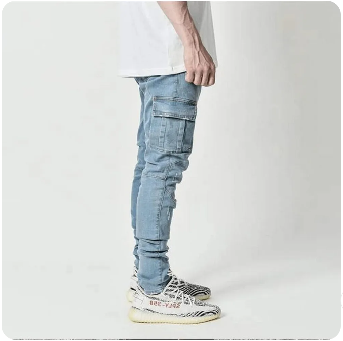 Elastic Street Jeans voor Heren Casual en Comfortabel - Velari - 