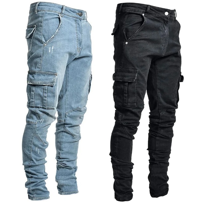 Elastic Street Jeans voor Heren Casual en Comfortabel - Velari - 