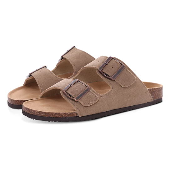 Comwarm Kurk Sandalen voor de Zomerse Dames, Suède Stijl - Velari - 