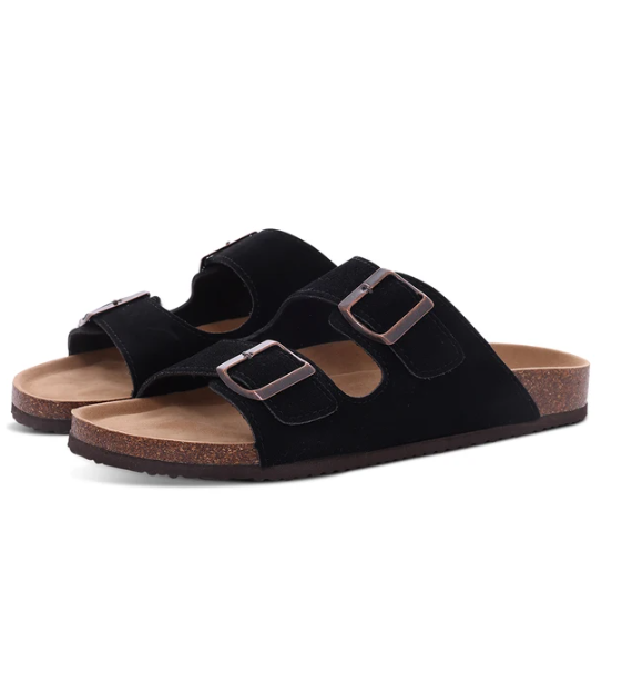 Comwarm Kurk Sandalen voor de Zomerse Dames, Suède Stijl - Velari - 