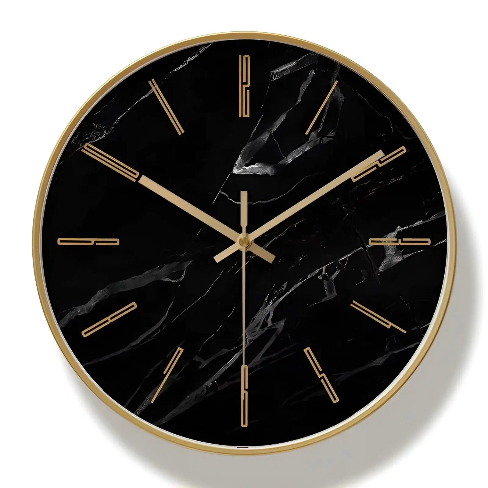 SilentGaze Clock - Luxuriöse Marmor-Wanduhr Elegare