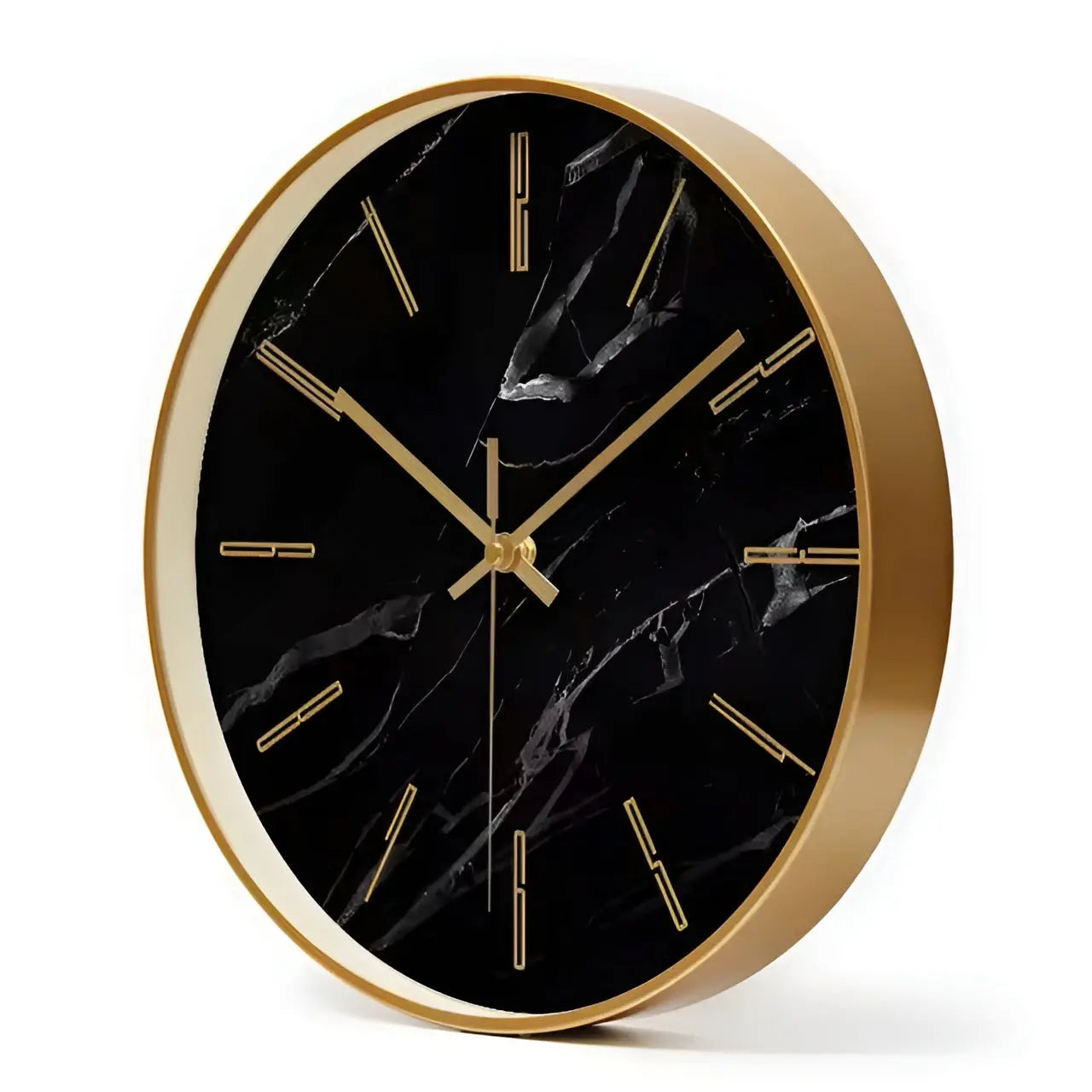 SilentGaze Clock - Luxuriöse Marmor-Wanduhr Elegare