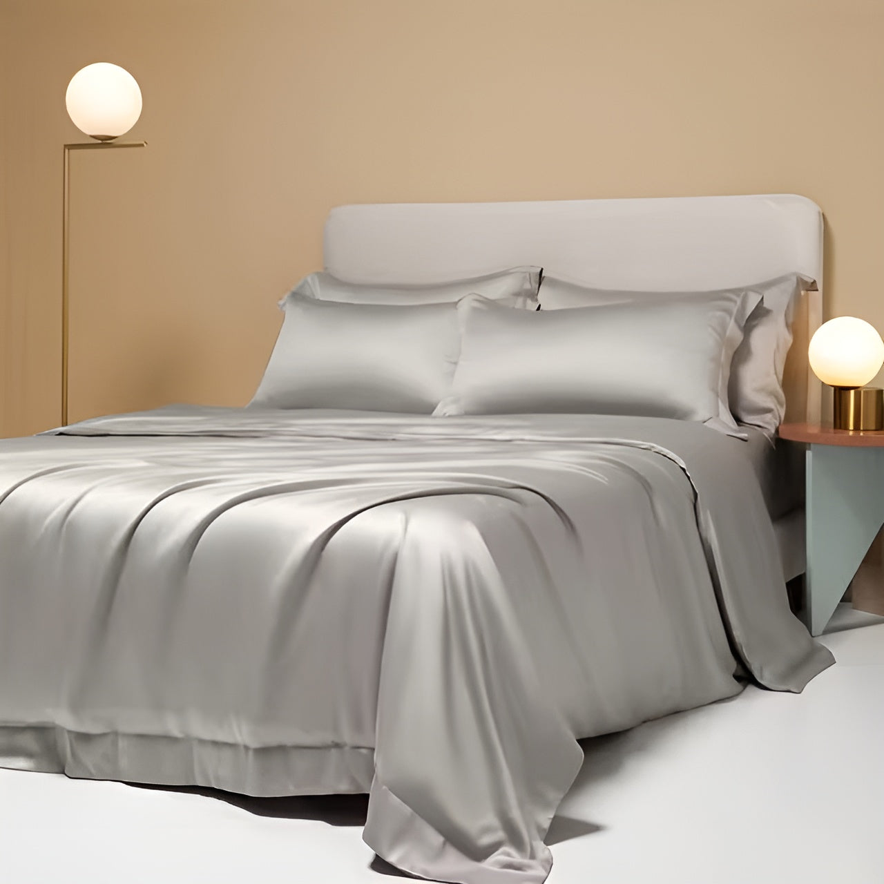 SilkLuxe Set - Ultra Breathable Organic Bamboo Duvet Cover Set Elegare